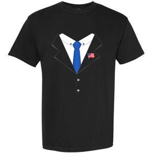 Joe Biden Halloween Costume Suit And Tie Garment-Dyed Heavyweight T-Shirt