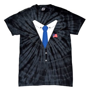 Joe Biden Halloween Costume Suit And Tie Tie-Dye T-Shirt