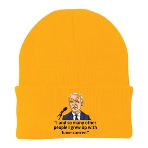 Joe Biden Has Cancer Announcement Knit Cap Winter Beanie