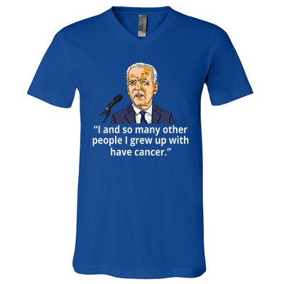 Joe Biden Has Cancer Announcement V-Neck T-Shirt