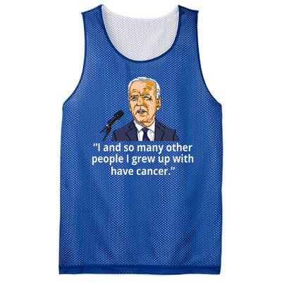 Joe Biden Has Cancer Announcement Mesh Reversible Basketball Jersey Tank