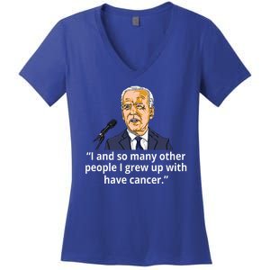 Joe Biden Has Cancer Announcement Women's V-Neck T-Shirt