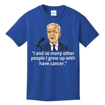 Joe Biden Has Cancer Announcement Kids T-Shirt