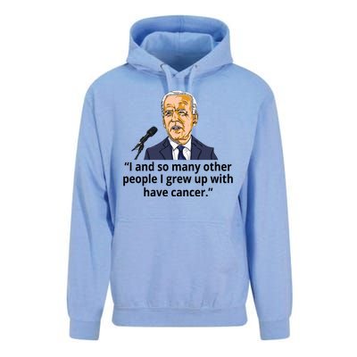 Joe Biden Has Cancer Announcement Unisex Surf Hoodie