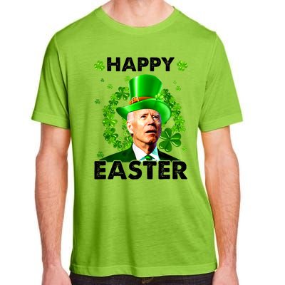 Joe Biden Happy Easter Confused Funny St Patrick's Day Adult ChromaSoft Performance T-Shirt