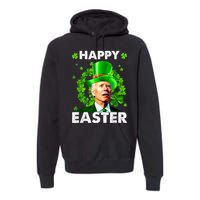 Joe Biden Happy Easter Confused Funny St Patrick's Day Premium Hoodie