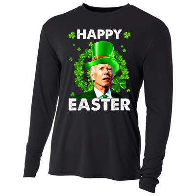 Joe Biden Happy Easter Confused Funny St Patrick's Day Cooling Performance Long Sleeve Crew