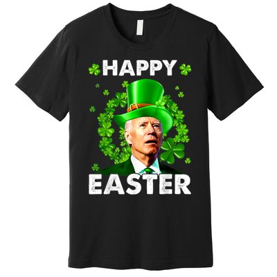 Joe Biden Happy Easter Confused Funny St Patrick's Day Premium T-Shirt