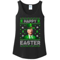 Joe Biden Happy Easter Confused Funny St Patrick's Day Ladies Essential Tank