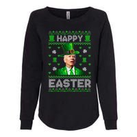 Joe Biden Happy Easter Confused Funny St Patrick's Day Womens California Wash Sweatshirt