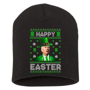 Joe Biden Happy Easter Confused Funny St Patrick's Day Short Acrylic Beanie