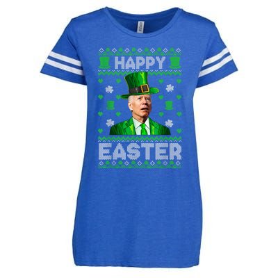 Joe Biden Happy Easter Confused Funny St Patrick's Day Enza Ladies Jersey Football T-Shirt