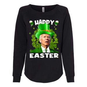 Joe Biden Happy Easter Confused Funny St Patrick's Day Womens California Wash Sweatshirt