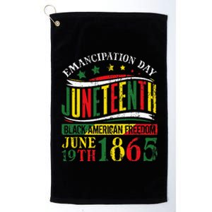 Juneteenth Black History Celebrating Black Freedom 1865 Platinum Collection Golf Towel