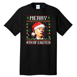 Joe Biden Happy 4th Easter Ugly Christmas Sweater Tall T-Shirt