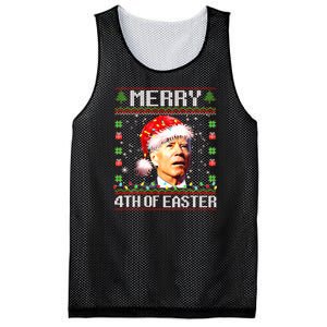 Joe Biden Happy 4th Easter Ugly Christmas Sweater Mesh Reversible Basketball Jersey Tank