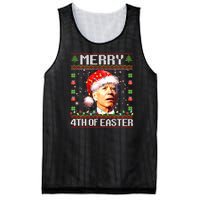 Joe Biden Happy 4th Easter Ugly Christmas Sweater Mesh Reversible Basketball Jersey Tank