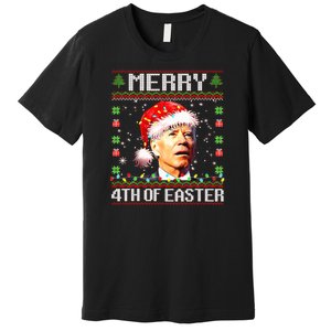 Joe Biden Happy 4th Easter Ugly Christmas Sweater Premium T-Shirt