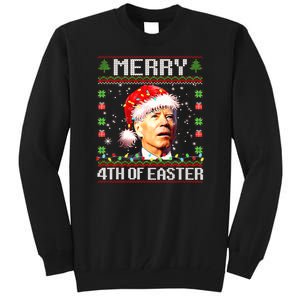 Joe Biden Happy 4th Easter Ugly Christmas Sweater Tall Sweatshirt