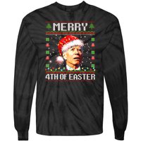 Joe Biden Happy 4th Easter Ugly Christmas Sweater Tie-Dye Long Sleeve Shirt