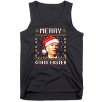 Joe Biden Happy 4th Easter Ugly Christmas Sweater Tank Top