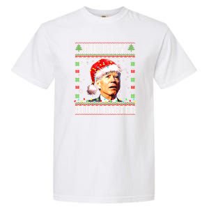 Joe Biden Happy 4th Easter Ugly Christmas Sweater Garment-Dyed Heavyweight T-Shirt