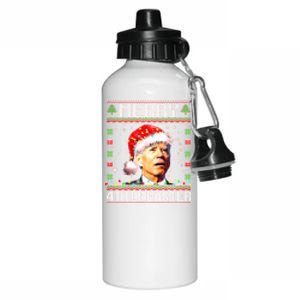 Joe Biden Happy 4th Easter Ugly Christmas Sweater Aluminum Water Bottle