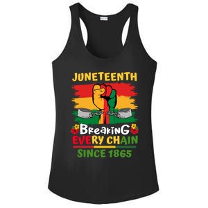 Junenth Black History Day Breaking Every Chain Since 1865 Gift Ladies PosiCharge Competitor Racerback Tank