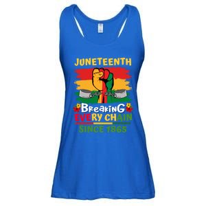 Junenth Black History Day Breaking Every Chain Since 1865 Gift Ladies Essential Flowy Tank