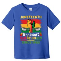 Junenth Black History Day Breaking Every Chain Since 1865 Gift Toddler T-Shirt