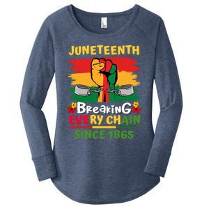 Junenth Black History Day Breaking Every Chain Since 1865 Gift Women's Perfect Tri Tunic Long Sleeve Shirt