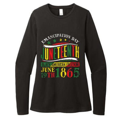 Juneteenth Black History Celebrating Black Freedom 1865 Womens CVC Long Sleeve Shirt