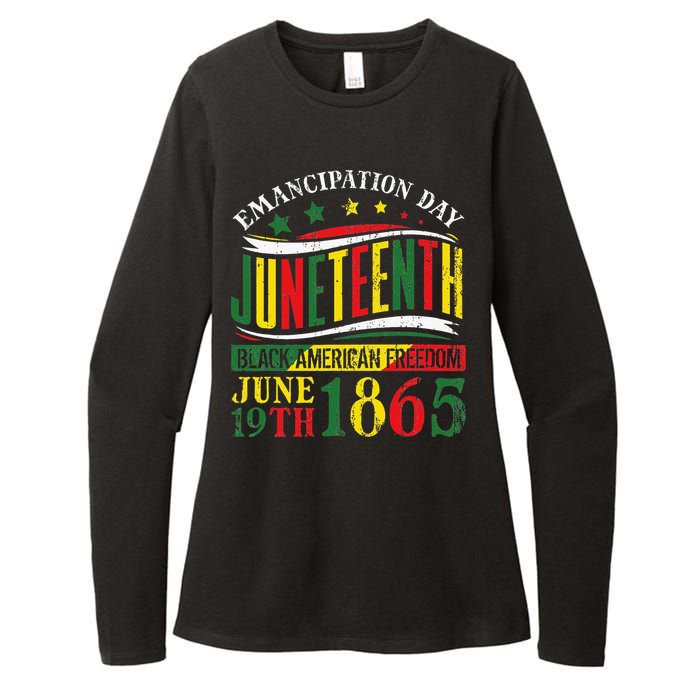 Juneteenth Black History Celebrating Black Freedom 1865 Womens CVC Long Sleeve Shirt