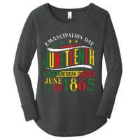 Juneteenth Black History Celebrating Black Freedom 1865 Women's Perfect Tri Tunic Long Sleeve Shirt