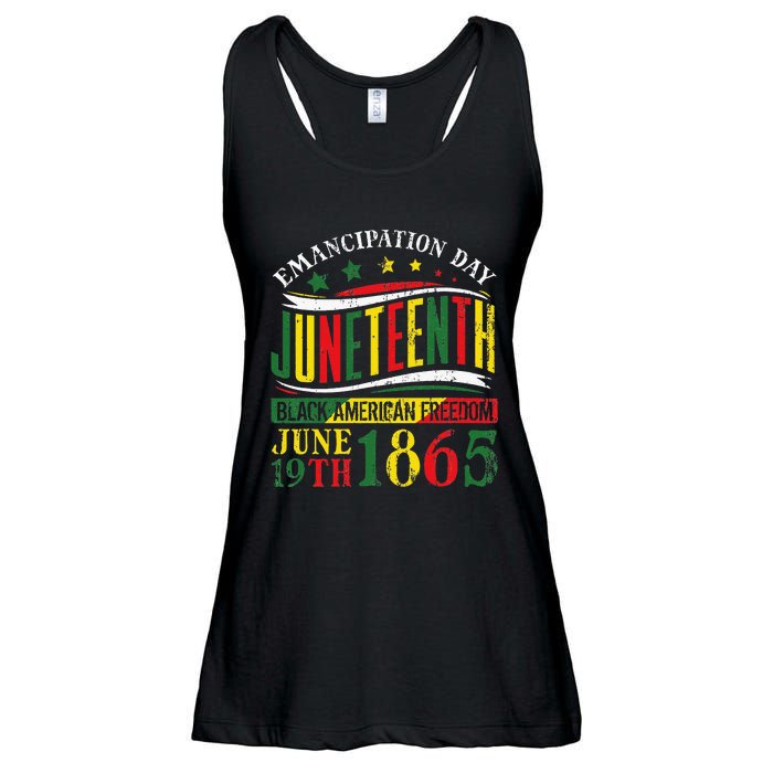 Juneteenth Black History Celebrating Black Freedom 1865 Ladies Essential Flowy Tank