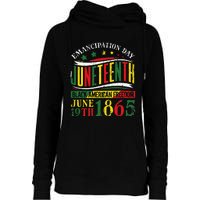 Juneteenth Black History Celebrating Black Freedom 1865 Womens Funnel Neck Pullover Hood