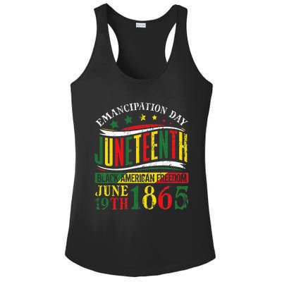 Juneteenth Black History Celebrating Black Freedom 1865 Ladies PosiCharge Competitor Racerback Tank