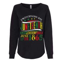 Juneteenth Black History Celebrating Black Freedom 1865 Womens California Wash Sweatshirt