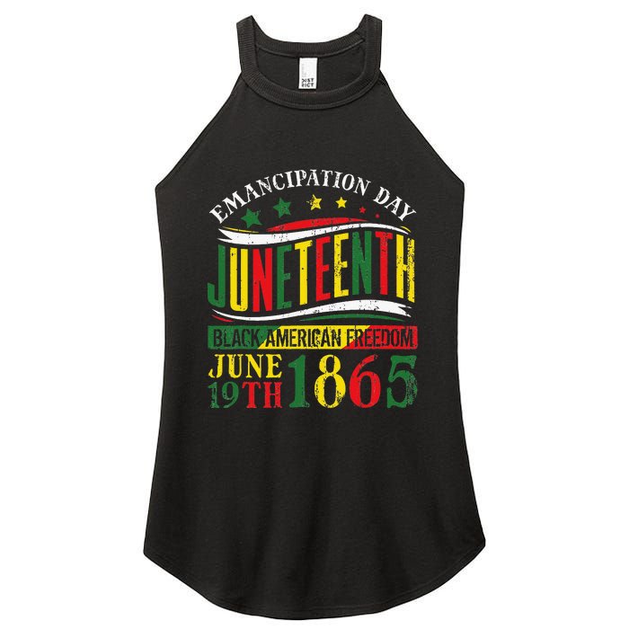 Juneteenth Black History Celebrating Black Freedom 1865 Women's Perfect Tri Rocker Tank