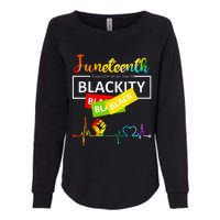 Juneteenth Blackity Heartbeat Black History African America Womens California Wash Sweatshirt