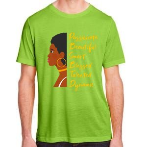 Junenth Black History Month Beautiful Black Magic Cool Gift Adult ChromaSoft Performance T-Shirt