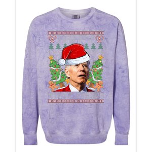 Joe Biden Happy 4th Easter Ugly Christmas Sweater  Colorblast Crewneck Sweatshirt