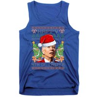 Joe Biden Happy 4th Easter Ugly Christmas Sweater  Tank Top