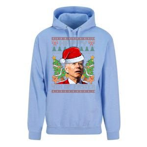 Joe Biden Happy 4th Easter Ugly Christmas Sweater  Unisex Surf Hoodie