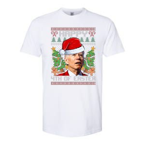 Joe Biden Happy 4th Easter Ugly Christmas Sweater  Softstyle CVC T-Shirt