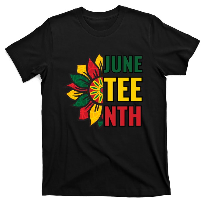 Juneteenth Black History American Flag African T-Shirt