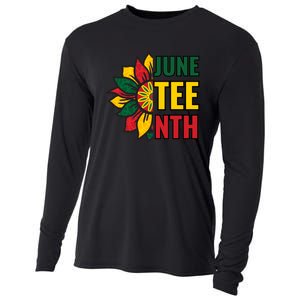 Juneteenth Black History American Flag African Cooling Performance Long Sleeve Crew