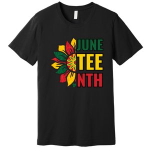 Juneteenth Black History American Flag African Premium T-Shirt