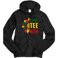 Juneteenth Black History American Flag African Tie Dye Hoodie