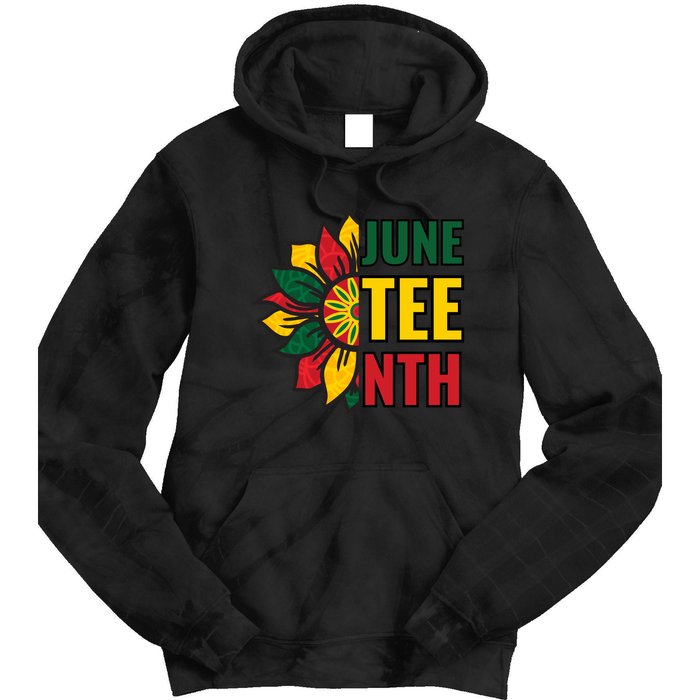 Juneteenth Black History American Flag African Tie Dye Hoodie